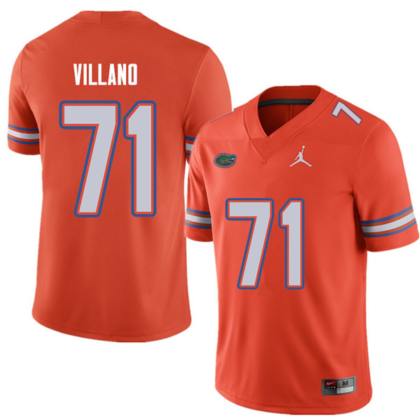 Jordan Brand Men #71 Nick Villano Florida Gators College Football Jerseys Sale-Orange